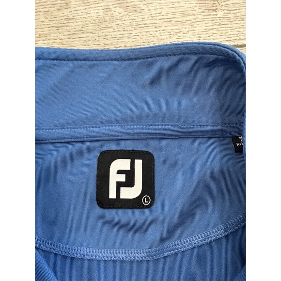 Footjoy 1/4 Zip Sweater Pullover Mens Large Blue Golf Sweater Casual Preppy - Picture 4 of 8